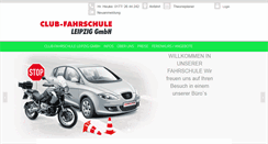 Desktop Screenshot of clubfahrschule-leipzig.de